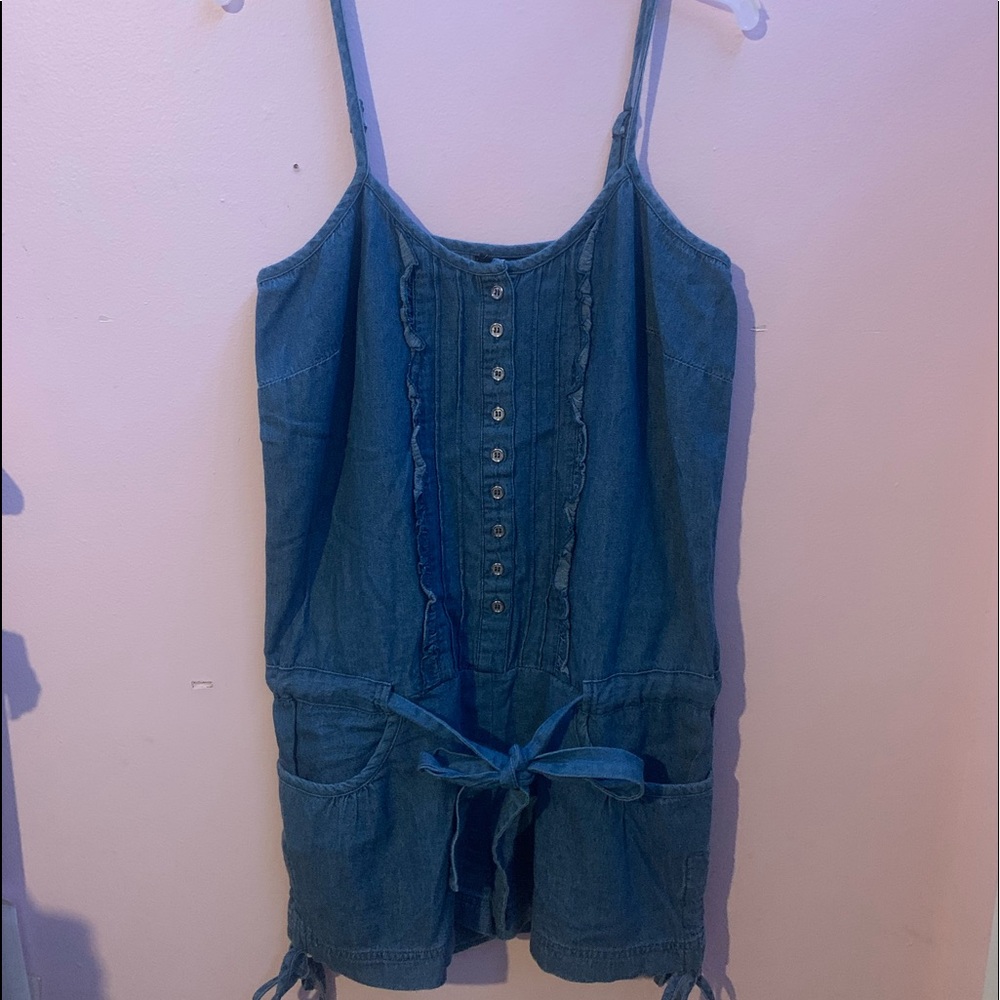 CLK Jean Button Romper